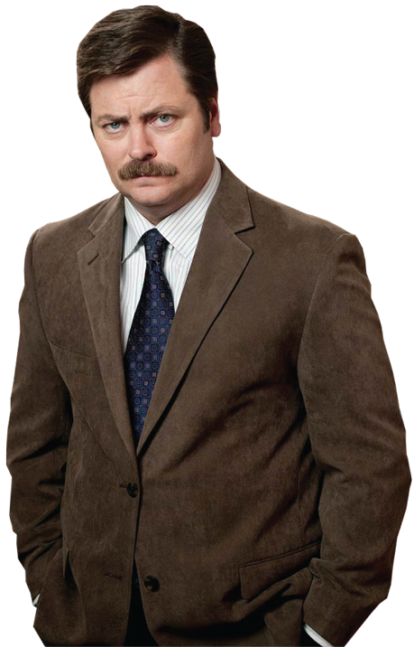 Ron Swanson from the show Parks and Recreation